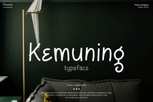 Kemuning – Minimalist Handwriting