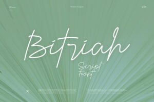 Bitriah – natural script love