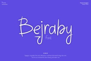 Bejraby – Thin Romantic Handwriting