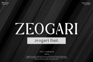 Zeogari – Bold Uppercase Serif